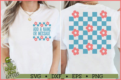 Big Flower Checkerboard SVG Files SVG Crunchy Pickle 