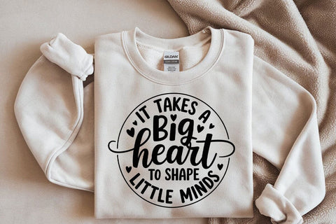 Big Heart Teacher SVG: Back to School Shirt Design SVG DesignDestine 