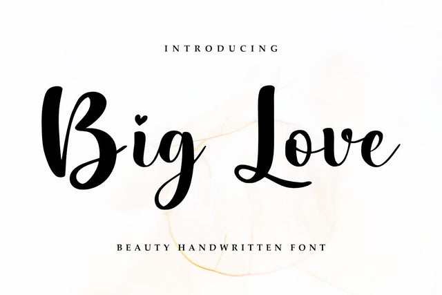 Big Love - Wedding Font Font Masyafi Studio 