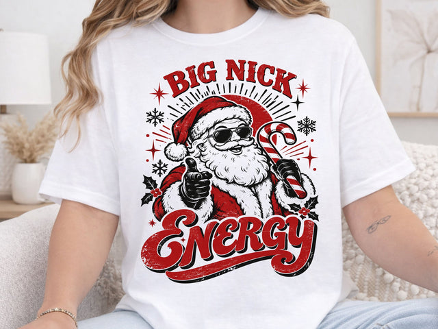 Big Nick Energy Cool Santa Christmas PNG SVG DesignDestine 