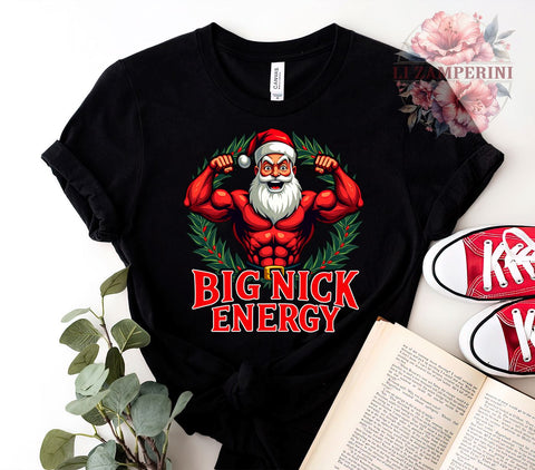 Big Nick Energy, Funny Christmas, Santa Claus PNG, Holiday Humor, Digital Download, Sublimation Design, Quirky Christmas, Christmas Gifts Sublimation Li Zamperini 