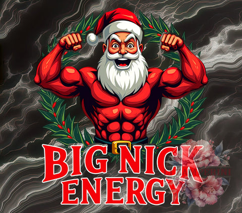 Big Nick Energy, Funny Christmas, Santa Claus PNG, Holiday Humor, Digital Download, Sublimation Design, Quirky Christmas, Christmas Gifts Sublimation Li Zamperini 
