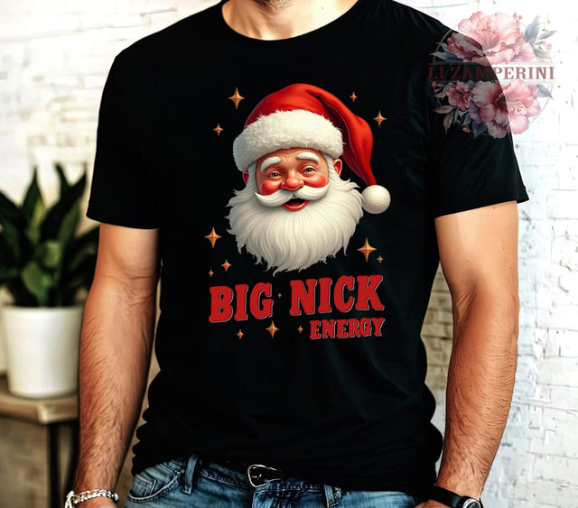 Big Nick Energy, Funny Christmas, Vintage Santa, Sarcastic Holiday, Digital Download, Sublimation Design, Retro Christmas, Holiday Humor Sublimation Li Zamperini 