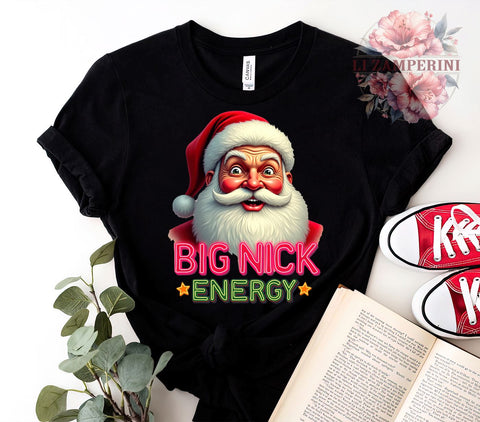 Big Nick Energy, Funny Christmas, Vintage Santa, Sarcastic Holiday, Digital Download, Sublimation Design, Retro Christmas, Holiday Humor Sublimation Li Zamperini 