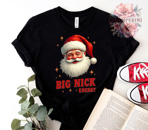 Big Nick Energy, Funny Christmas, Vintage Santa, Sarcastic Holiday, Digital Download, Sublimation Design, Retro Christmas, Holiday Humor Sublimation Li Zamperini 