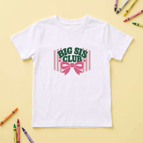 Big Sis Club Embroidery Design – Pink Bow Big Sister Club Varsity Machine Embroidery File Embroidery/Applique DESIGNS PatternFeed8 
