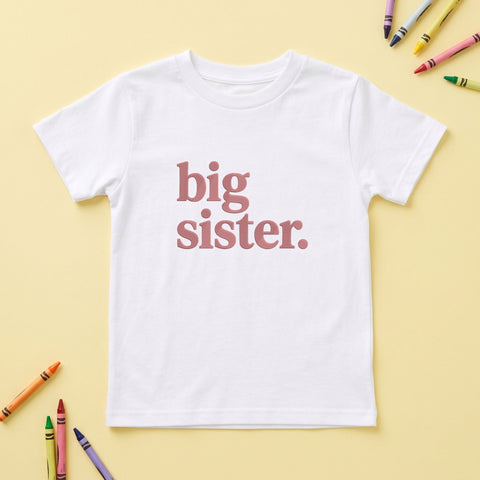 Big Sister Embroidery Design – Pink Big Sister Typography Machine Embroidery File – Sibling Announcement Design Embroidery/Applique DESIGNS PatternFeed8 