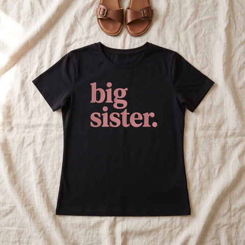 Big Sister Embroidery Design – Pink Big Sister Typography Machine Embroidery File – Sibling Announcement Design Embroidery/Applique DESIGNS PatternFeed8 