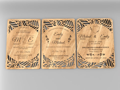 BIG WEDDING Laser Cut Set SVG LaserCutano 