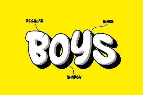 Bigboys - 3d Layered Graffiti Font Font Mozzatype 