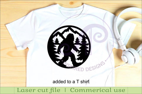 Bigfoot Coasters, laser cut out coaster files SVG APInspireddesigns 