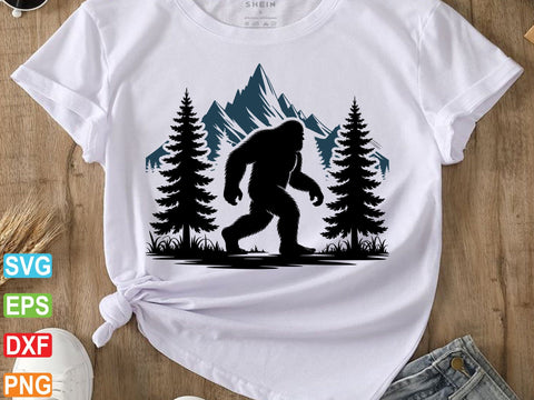 Bigfoot Svg, Bigfoot Cut File, Forest Bigfoot SVG SVG Creativeart88 