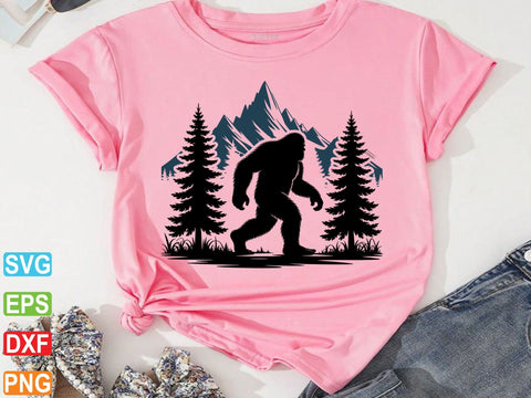 Bigfoot Svg, Bigfoot Cut File, Forest Bigfoot SVG SVG Creativeart88 