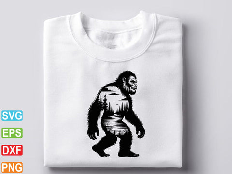 Bigfoot Svg, Bigfoot Cut File, Forest Bigfoot SVG SVG Creativeart88 
