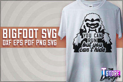 Bigfoot SVG Design | Yeti SVG | Bigfoot Print | T-Shirt Design | SVG File SVG The T Store Design 