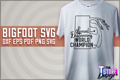 Bigfoot SVG Design | Yeti SVG | Bigfoot Print | T-Shirt Design | SVG File SVG The T Store Design 