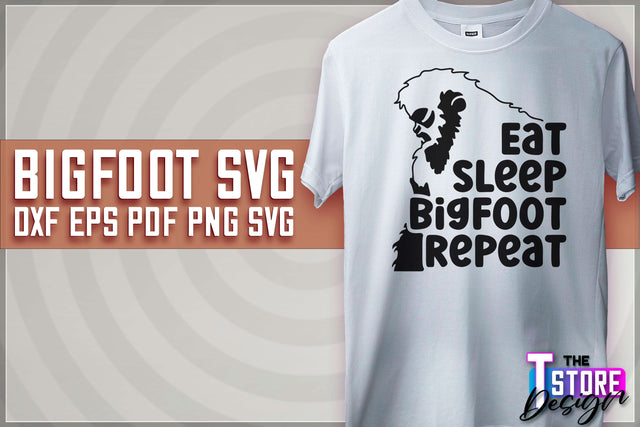 Bigfoot SVG Design | Yeti SVG | Bigfoot Print | T-Shirt Design | SVG File SVG The T Store Design 