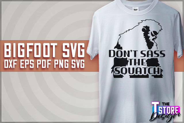 Bigfoot SVG Design | Yeti SVG | Bigfoot Print | T-Shirt Design | SVG File SVG The T Store Design 