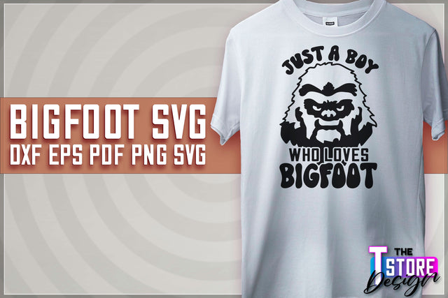 Bigfoot SVG Design | Yeti SVG | Bigfoot Print | T-Shirt Design | SVG File SVG The T Store Design 