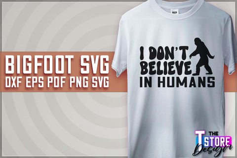 Bigfoot SVG Design | Yeti SVG | Bigfoot Print | T-Shirt Design | SVG File SVG The T Store Design 