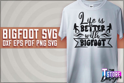 Bigfoot SVG Design | Yeti SVG | Bigfoot Print | T-Shirt Design | SVG File SVG The T Store Design 