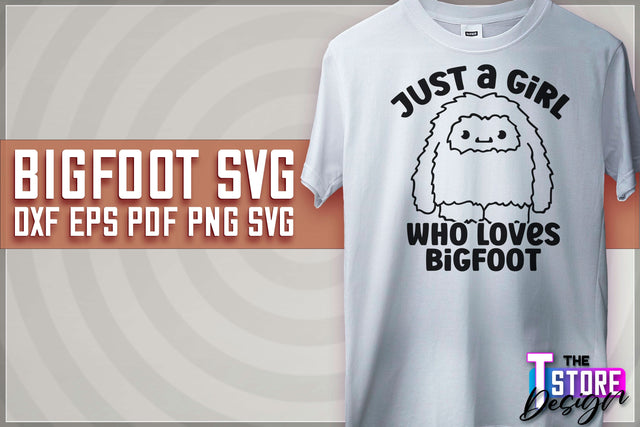 Bigfoot SVG Design | Yeti SVG | Bigfoot Print | T-Shirt Design | SVG File SVG The T Store Design 