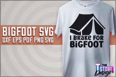 Bigfoot SVG Design | Yeti SVG | Bigfoot Print | T-Shirt Design | SVG File SVG The T Store Design 
