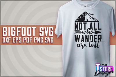 Bigfoot SVG Design | Yeti SVG | Bigfoot Print | T-Shirt Design | SVG File SVG The T Store Design 