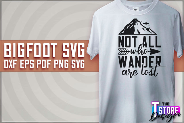 Bigfoot SVG Design | Yeti SVG | Bigfoot Print | T-Shirt Design | SVG File SVG The T Store Design 