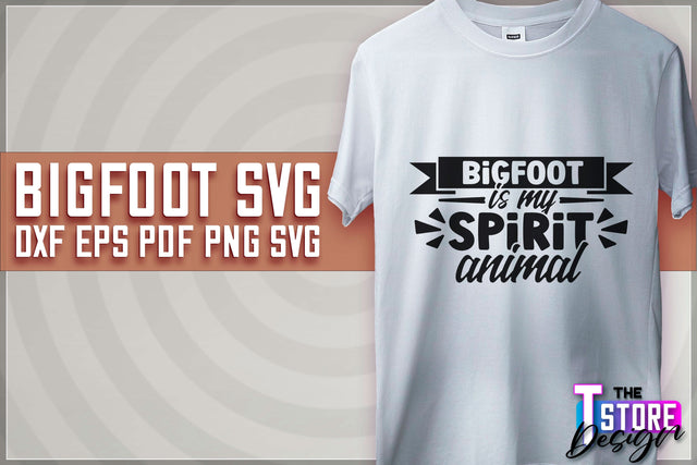 Bigfoot SVG Design | Yeti SVG | Bigfoot Print | T-Shirt Design | SVG File SVG The T Store Design 