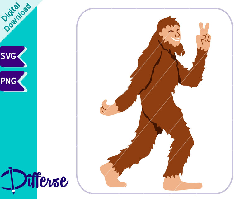 Bigfoot SVG | Sasquatch SVG SVG Differse 