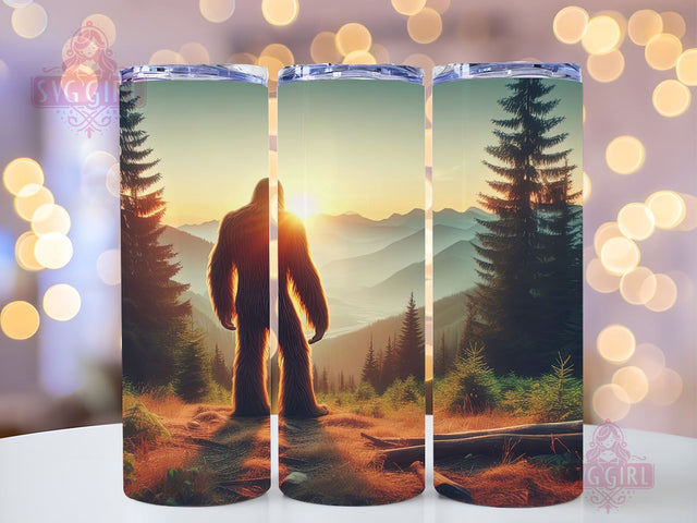 Bigfoot Tumbler Wrap, Sasquatch Tumbler, Bigfoot Tumbler PNG, Sasquatch Tumbler Wrap, Bigfoot Sublimation, Sraight & Tapered Tumbler Wrap Sublimation SvggirlplusArt 