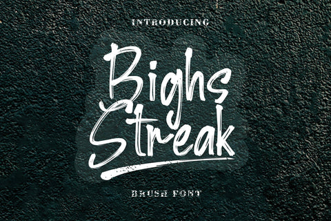 Bighs streak Font Sulthan studio 
