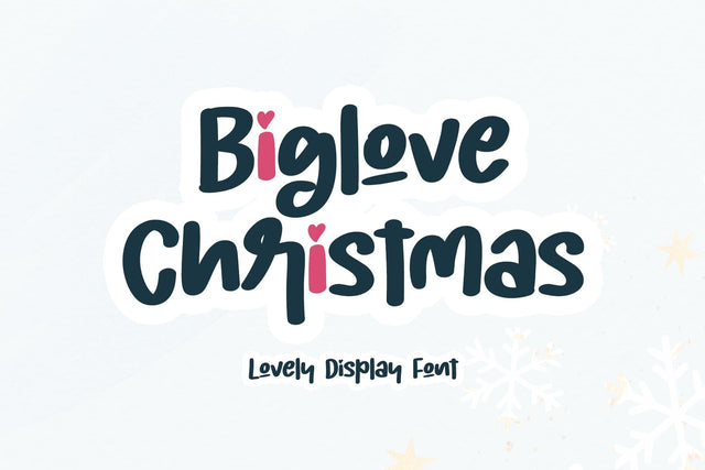 Biglove Christmas Font Afandi Studio 