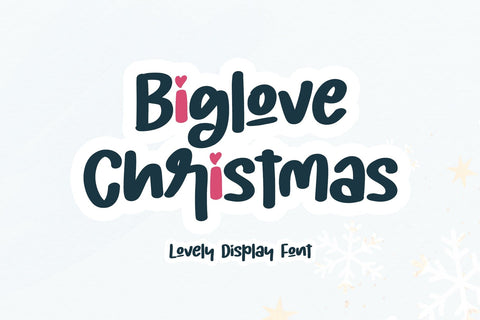 Biglove Christmas Font Afandi Studio 