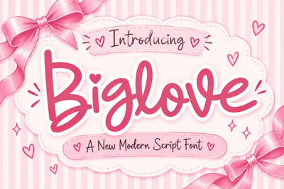 Biglove Font Studio Natural Ink 