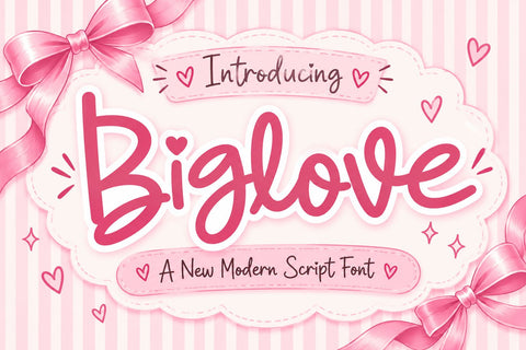Biglove Font Studio Natural Ink 