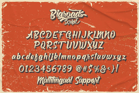 Bigroads Script - Strong Vintage Font Font Mozzatype 