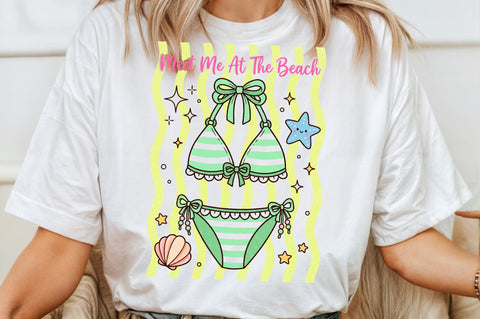 Bikini Beach Cute Summer PNG Sublimation designartist 