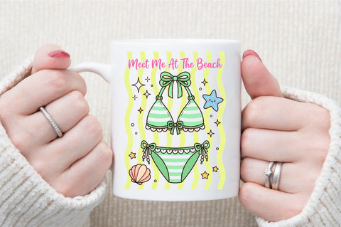 Bikini Beach Cute Summer PNG Sublimation designartist 