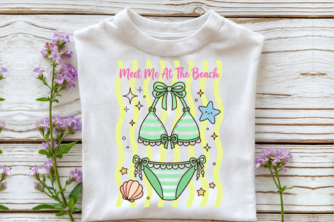 Bikini Beach Cute Summer PNG Sublimation designartist 