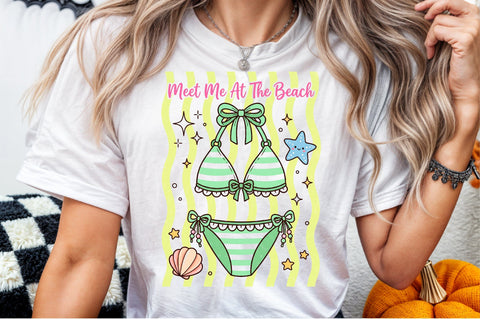 Bikini Beach Cute Summer PNG Sublimation designartist 