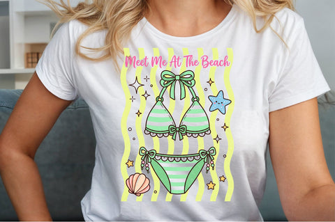 Bikini Beach Cute Summer PNG Sublimation designartist 