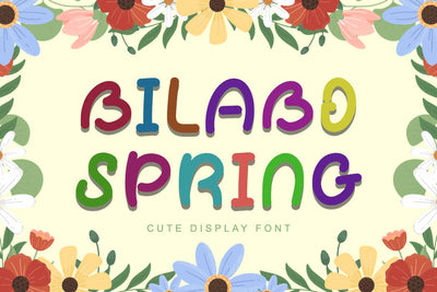 Bilabo Spring Font Prasetya Letter 