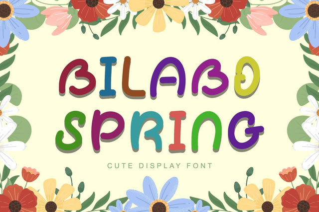 Bilabo Spring Font Prasetya Letter 