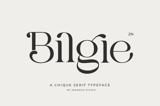Bilgie Font Zeenesia Std 
