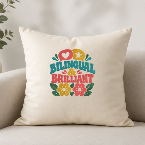 Bilingual and Brilliant Embroidery Design – Bilingual Teacher Machine Embroidery File, Multilingual Student School Design Embroidery/Applique DESIGNS PatternFeed8 