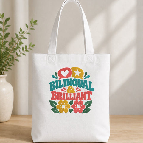 Bilingual and Brilliant Embroidery Design – Bilingual Teacher Machine Embroidery File, Multilingual Student School Design Embroidery/Applique DESIGNS PatternFeed8 