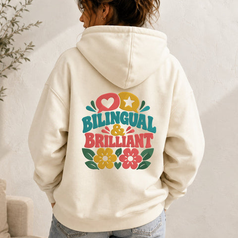 Bilingual and Brilliant Embroidery Design – Bilingual Teacher Machine Embroidery File, Multilingual Student School Design Embroidery/Applique DESIGNS PatternFeed8 