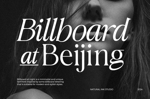 Billboard at Beijing Font Studio Natural Ink 